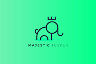 do premium line art, text or badge logo design with 24 hours