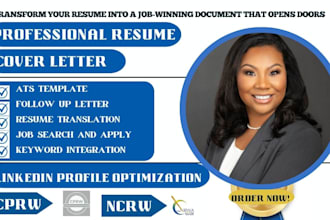 write a professional ats compliant resume tailored to land your dream roles