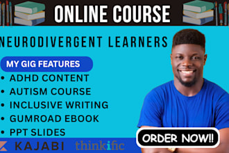 craft inclusive course and ebook content for neurodivergent minds