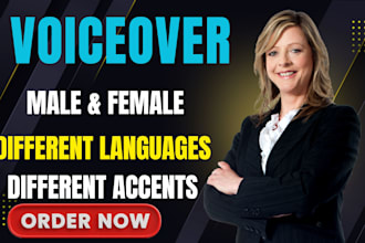 record male and female ai voice over in elevenlabs