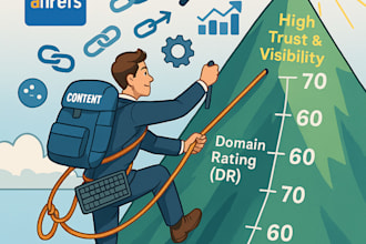 increase ahrefs DR 80 plus