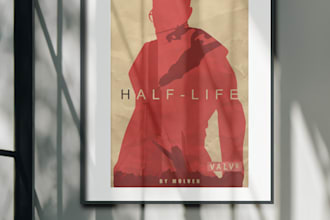 draw unique poster by your game or film