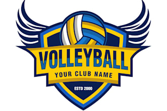 design professional volleyball logo