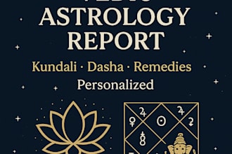 create a personalized vedic astrology report with remedies