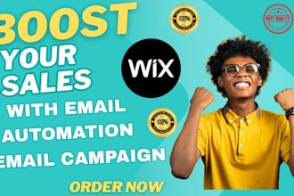 do wix automation setup email campaigns via mailchimp klaviyo to boost sales