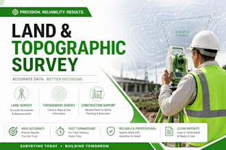 topographic survey land surveying map construction plan