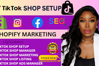 tik tok shop ads manager shopify dropshipping store ecommerce marketing seo