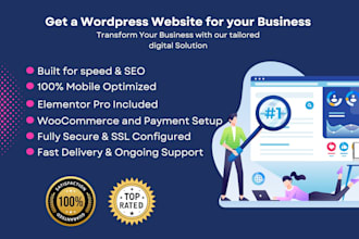 design and build a business website in wordpress