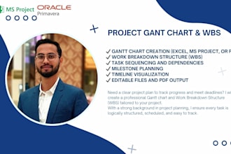 develop gantt charts and work break down structure