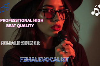be your female singer  song writer lofi hip hop custom song music production edm