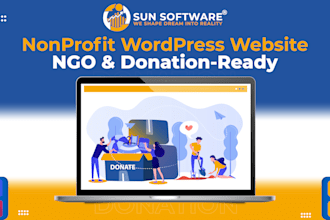 build ai optimized wordpress donation website for nonprofit,charity or ngo