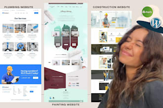 design construction painting plumbing electrical website redesign