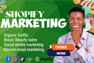 do shopify marketing, email marketing, ecommerce traffic, social media ads