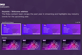 create and develop sdk roku channel, roku app, fire tv, radio app
