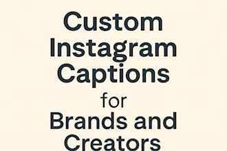 write 5 catchy instagram captions for your business or personal brand