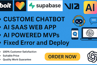develop or fix lovable ai, lovable dev ai, bolt new, v0 replit ai supabase app
