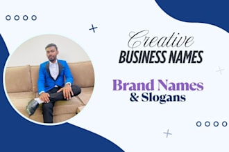 create catchy business names, brand names, and slogans for your startup