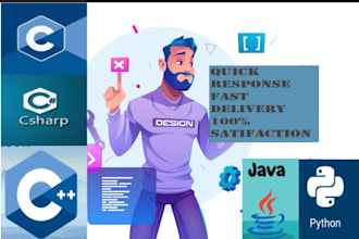 do c , cpp c sharp,java,python programming tasks and projects