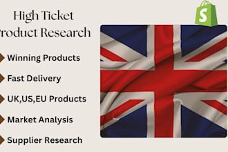 do eu UK high ticket products for shopify dropshipping website
