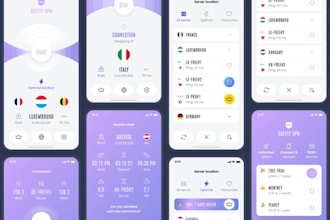 develop a secure and fast VPN app for android and ios