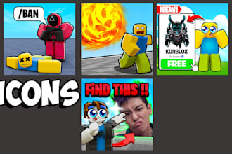 make a thumbnail or icon for your roblox game or group