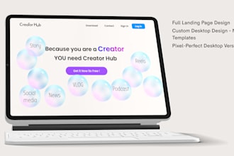design a high converting landing page for your business or product