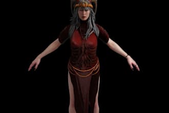 fix 3d nsfw female character, vrchat character,dayz,ue5 rig, maya, assets model