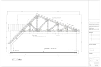 provide structural drawings for wooden frame structures