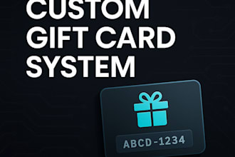 build a custom gift card system for your website