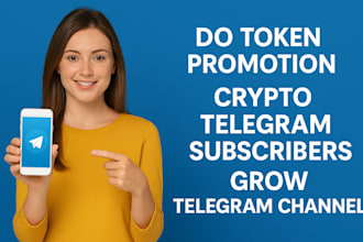 do token promotion, crypto telegram subscribers, grow telegram channel