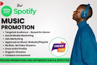 do spotify music promotion, spotify album marketing, spotify artist growth