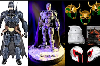 create 3d mask, mask model, character modeling, 3d cosplay model, stl file
