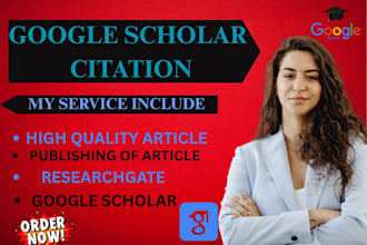 google scholar index journal writing and publishing research article citation