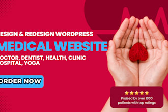 design medical healthcare dental hospital doctor website