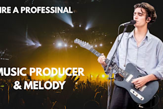be male singer for any genre, create melody, music producer, jingle, harmonies