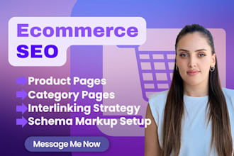 apply proven ecommerce SEO for product and category pages, shopify