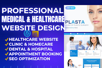 build healthcare website clinic medical homecare therapy wordpress website