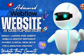 design webflow website create webflow landing page website using ai