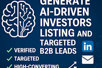 do ai driven investors listing and b2b lead generation