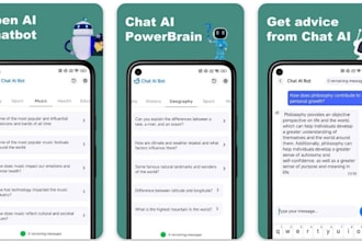 build algorithmic ai chat app, ai bot, for web,  mobile chatgpt powered bot