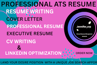 craft resume, ats resume, executive resume, cv writing and resume writing