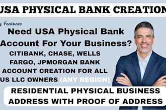 create USA business physical bank for all non resident llc owners, llc formation