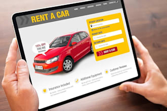 build car rental website chauffeur limousine taxi booking website car rental app