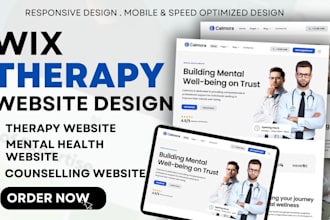wix therapy website, mental health website, counselling therapy booking website