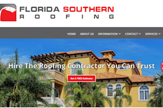 roofing website construction plumbing hvac roofing website