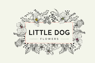 do minimalist boho, botanical, whimsical, and floral logo design for you