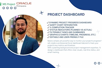 develop project progress dashboards