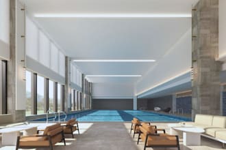 do 3d natatorium, swimming pool, tarn, wading pool, sport facility design
