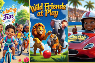 create african american children book illustration and story book