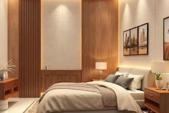 3d interior room design